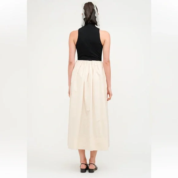 Love the Label Black turtleneck dress with off white skirt size small w pockets - Picture 2 of 5